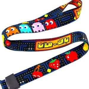 PAC MAN DIGITAL LANYARD KEYCHAIN